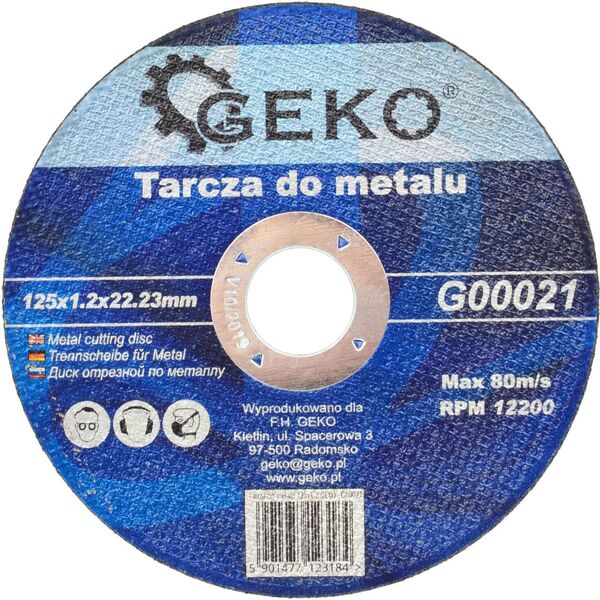 Geko tarcza do metalu 125x1,2 (G00021)