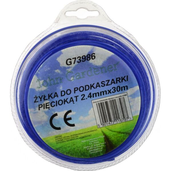Geko Żyłka do podkaszarki sześciokąt 2,4mmx30m(80)