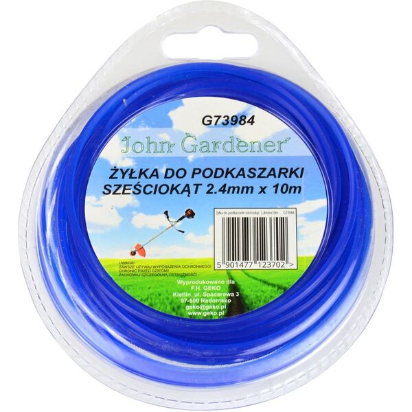 Geko Żyłka do podkaszarki sześciokąt 2,4mmx10m(120)
