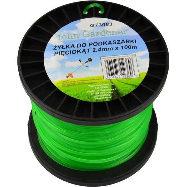 Geko Żyłka do podkaszarki pięciokąt 2,4mmx100m (24)