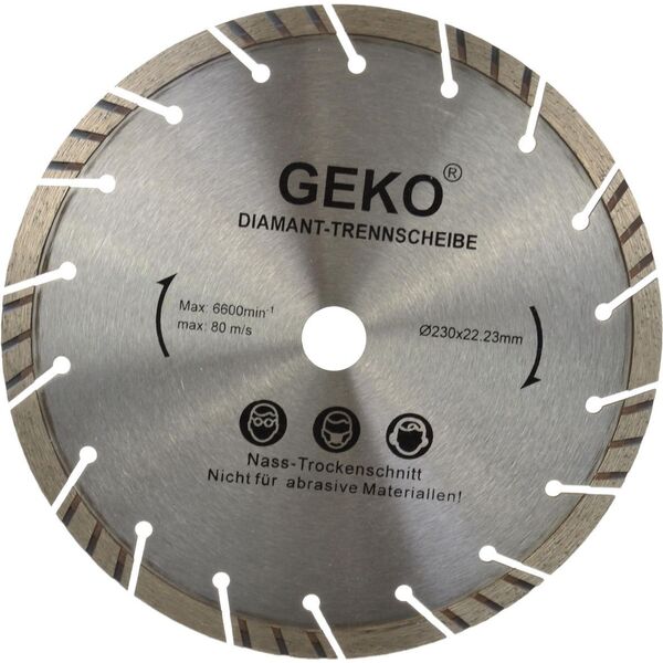 Geko tarcza diamentowa 230mm szara-laser (G00223)