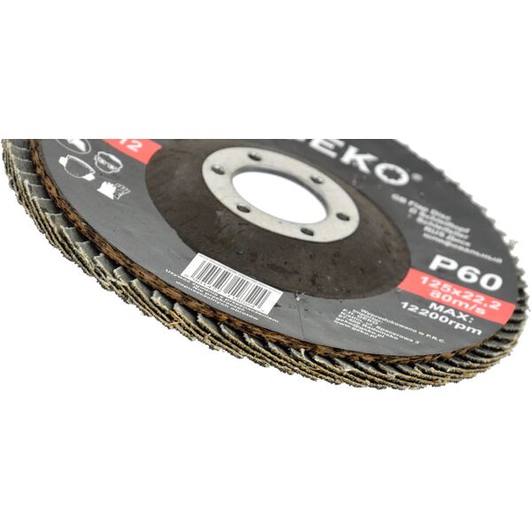 Geko Tarcza listkowa"SILIKON" 125mm P60 GEKO PREMIUM (10/200)
