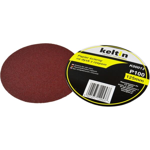 Geko papier ścierny na dysk z rzepem 125mm (K00013)