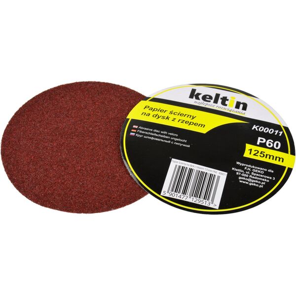 Geko papier ścierny na dysk z rzepem 125mm P60 100/2000 (K00011)