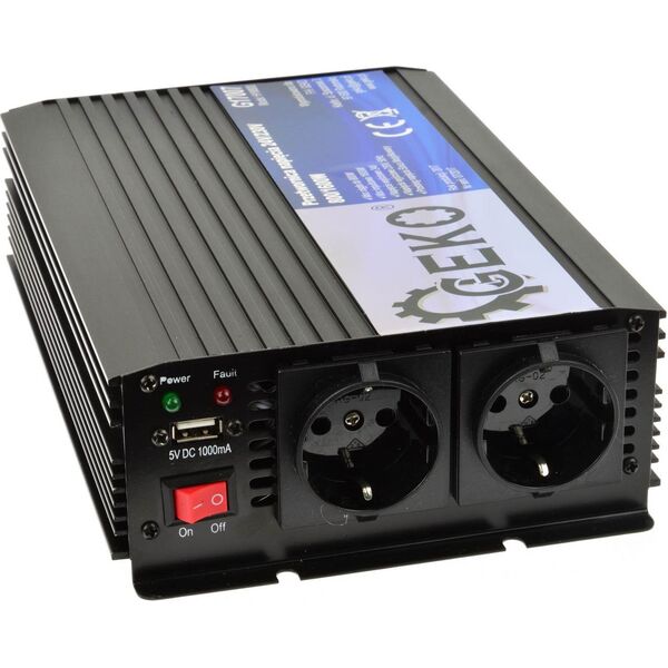 Przetwornica Geko Przetwornica napięcia 24V/230V 800/1600W (4)