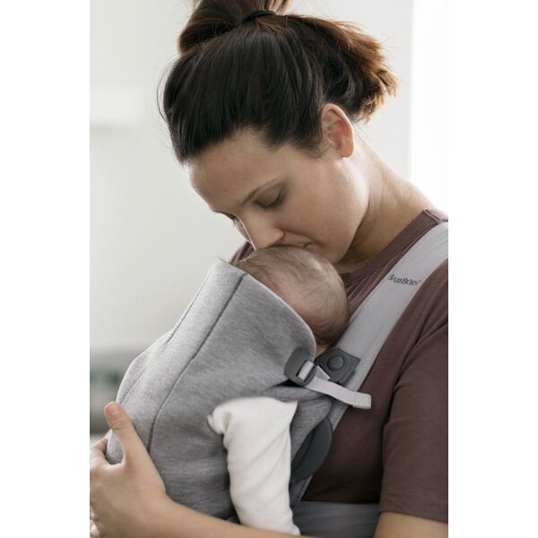 BabyBjorn BABYBJÖRN - Baby Carrier MINI 3D Jersey, Light Grey
