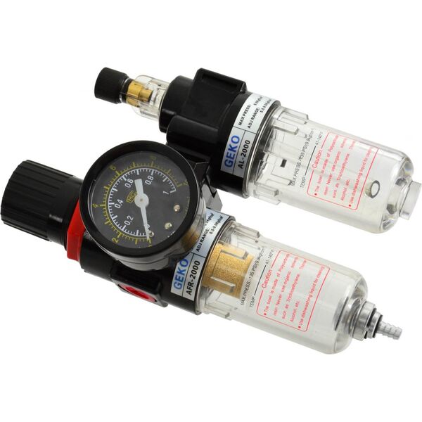 Geko Reduktor z filtrem powietrza + odwadniacz 1/4" (60)