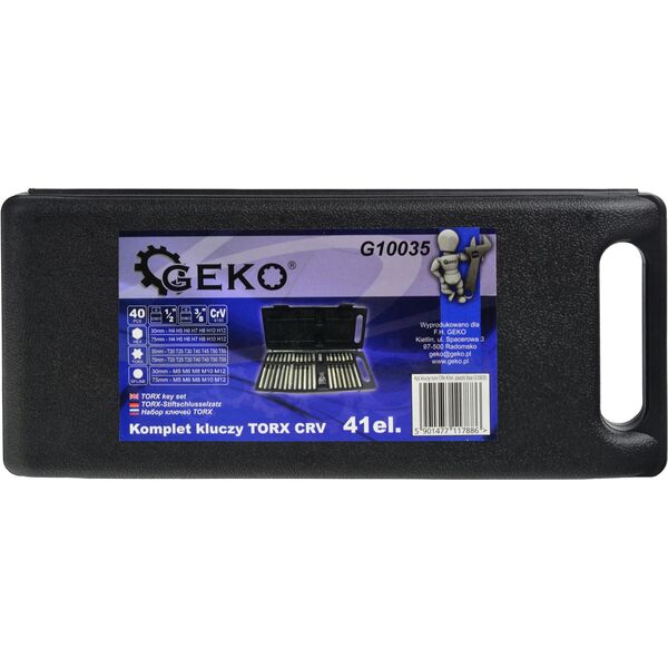 Geko Kpl.kluczy torx CRV 41el. plastic box (10)