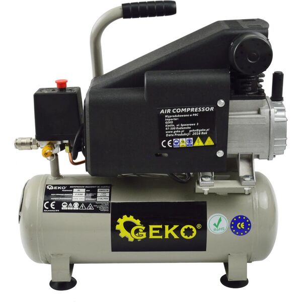 Geko Kompresor olejowy 8L /mobilny/ (1)