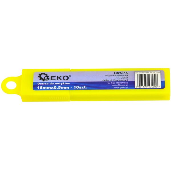 Geko Ostrza do nożyków 18mmx0.5mm 10szt. (1/20/400)