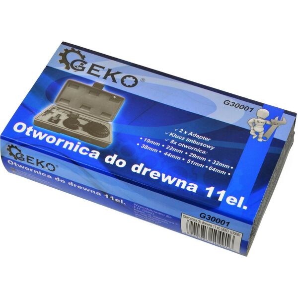Geko Otwornica do drewna 11 el.19-64mm GEKO (40)