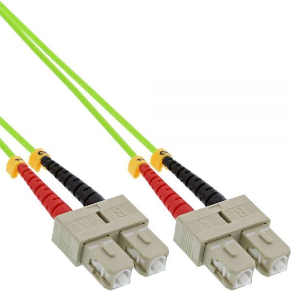 InLine Patchcord światłowodowy Duplex SC/SC, 50/125µm, OM5, 10m (83510Q)