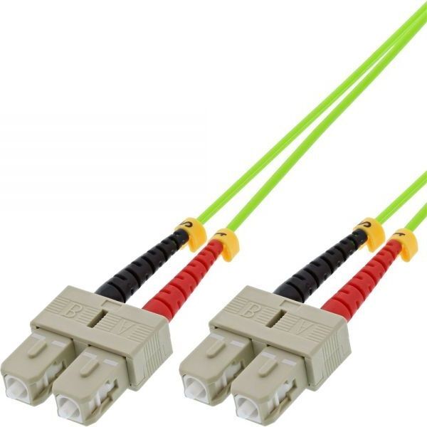 InLine Patchcord światłowodowy Duplex SC/SC, 50/125µm, OM5, 10m (83510Q)