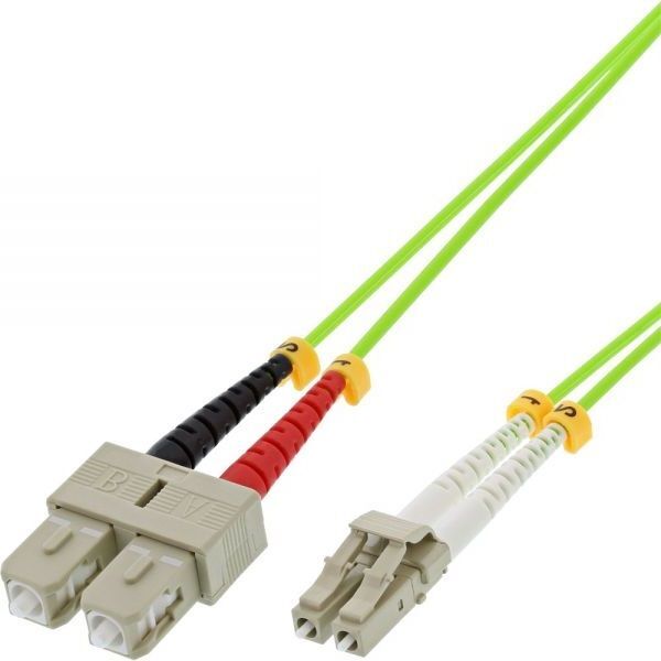 InLine Patchcord światłowodowy Duplex LC/SC, 50/125µm, OM5, 5m (88645Q)