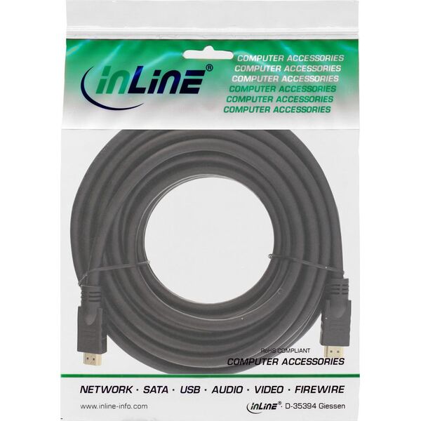 Kabel InLine HDMI - HDMI 7.5m czarny (17507P)