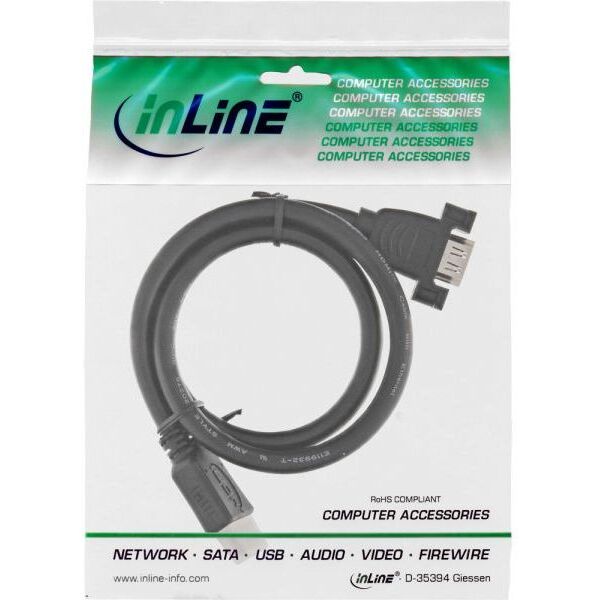 Kabel InLine HDMI - HDMI 0.6m czarny (17500B)
