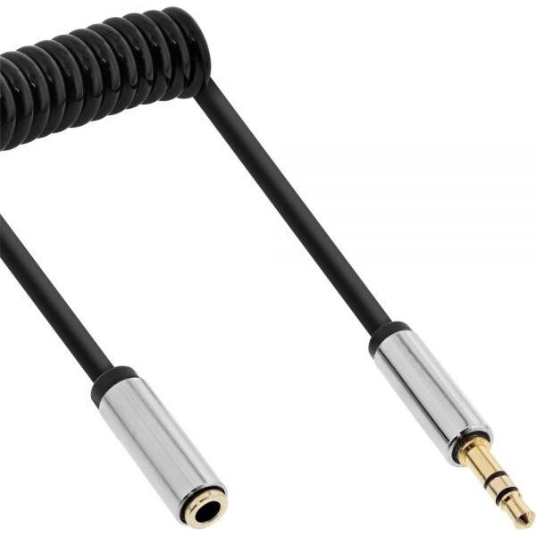 Kabel InLine Jack 3.5mm - Jack 3.5mm 0.5m srebrny (99284)