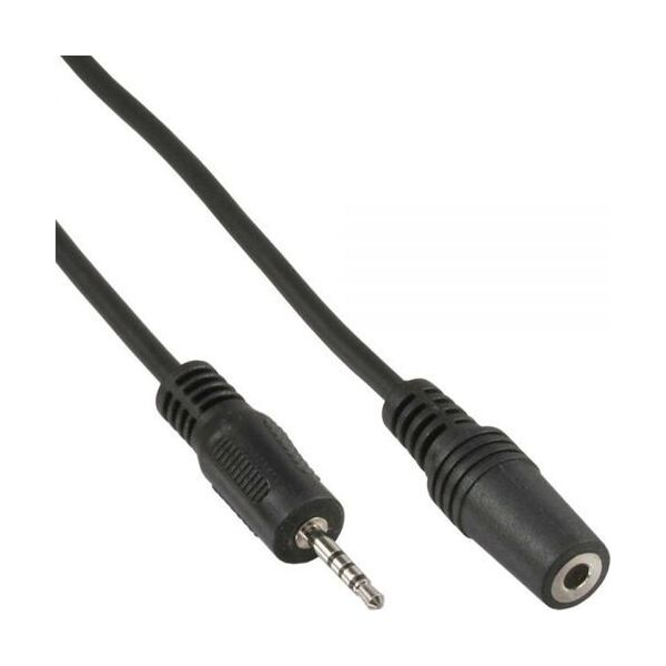 Kabel InLine Jack 2.5mm - Jack 3.5mm 2m czarny (99308E)