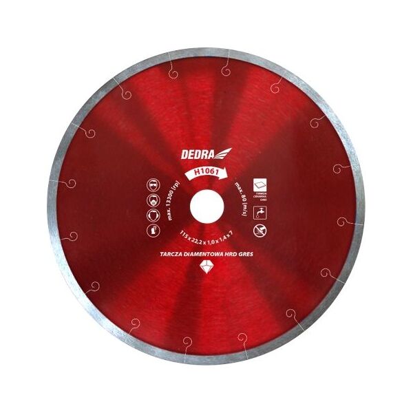 Dedra Tarcza HRD GRES super cienka do twardej ceramiki 300x25,4mm (H1068)