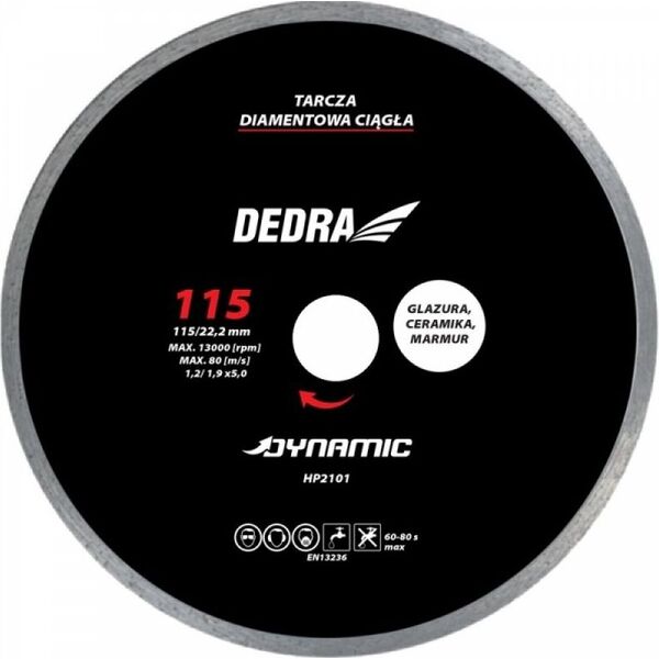 Dedra Tarcza diamentowa ciągła dynamic 250mm 25.4mm (HP2107E)