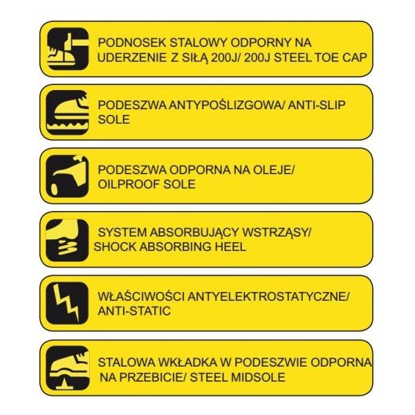 Dedra Półbuty bezpieczne skórzane P1A SRC rozmiar 38 (BH9P1A-38)