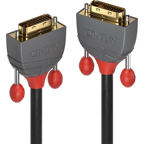 Kabel Lindy DVI-D - DVI-D 7.5m szary (36225)