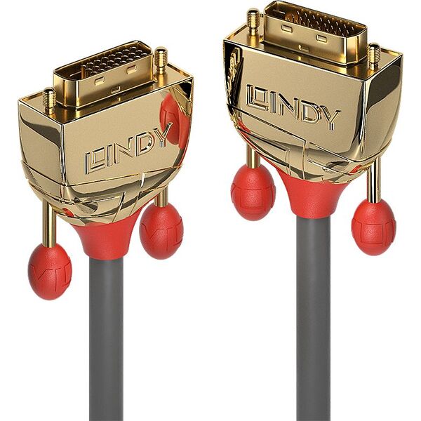 Kabel Lindy DVI-D - DVI-D 5m złoty (36204)