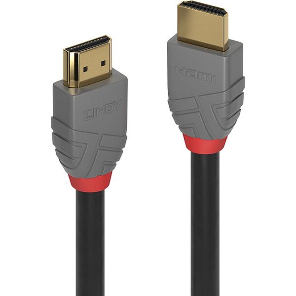 Kabel Lindy HDMI - HDMI 0.5m szary (36961)