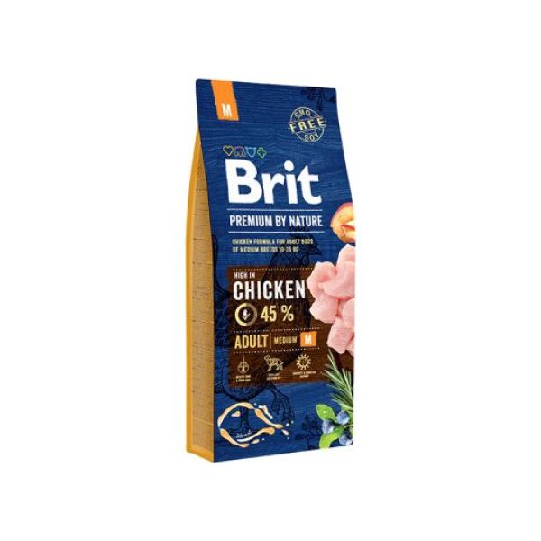 Brit Premium By Nature Adult M Medium 15kg