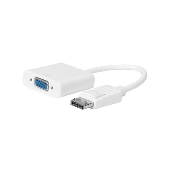 Adapter AV MicroConnect DisplayPort - D-Sub (VGA) biały (DPVGA15CMW)