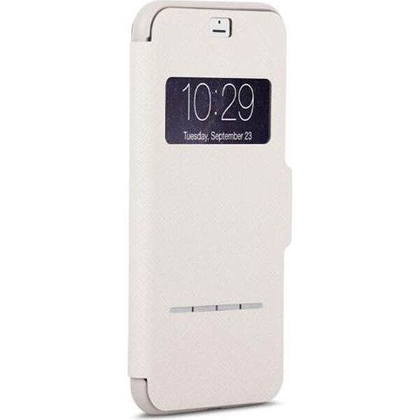 Moshi Moshi Sensecover - Etui Z Klapką Dotykową + Folia Na Ekran Iphone 8 / 7 (stone White)