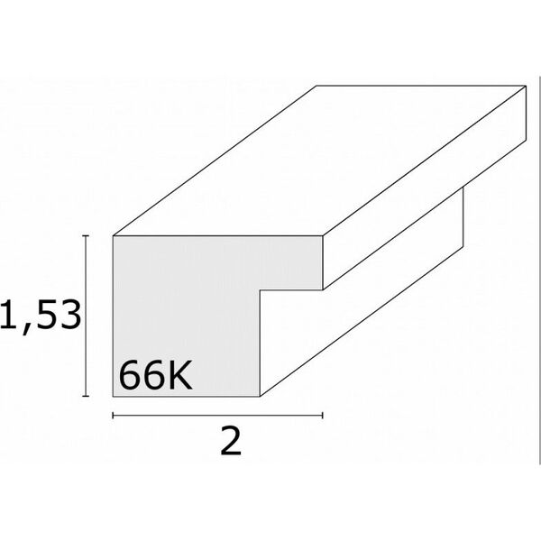 Ramka Deknudt Drewniana 3x13x18, czarny