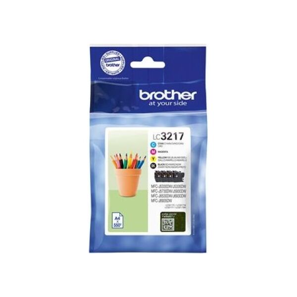 Tusz Brother tusz oryginalny LC-3217 (Cyan, Magenta, Yellow, Black)