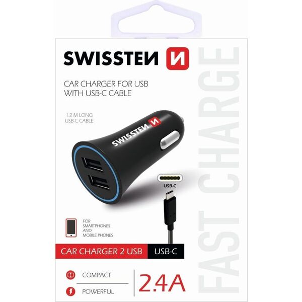 Ładowarka Swissten 2.4 A  (54480-uniw)
