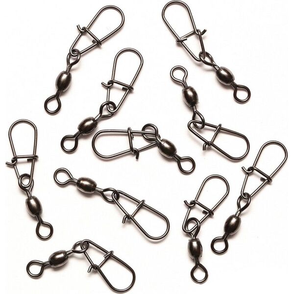 Savage Gear Agrafki z krętlikami Eggsnap Swivel L #1 26kg BLN 10szt. (54915)