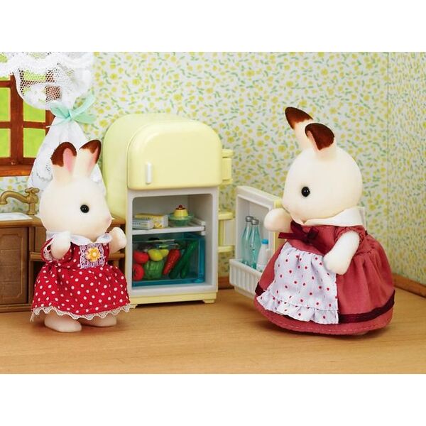 Figurka Epoch Sylvanian Families Zestaw z mamą królików z czekoladowymi uszkami (lodówka)