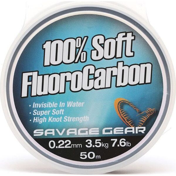 Savage Gear Soft Fluoro Carbon 0.49mm 35m 15.2kg 33.5lb (54854)