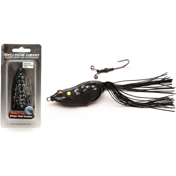 Savage Gear 3D Walk Frog 7cm 20g Black Frog (62037)
