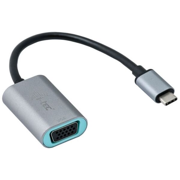 Adapter USB I-TEC USB-C - VGA Srebrny  (C31METALVGA60HZ)