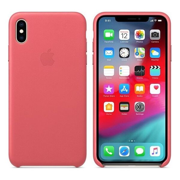 Apple Etui skórzane iPhone XS Max - zgaszony róż-MTEX2ZM/A