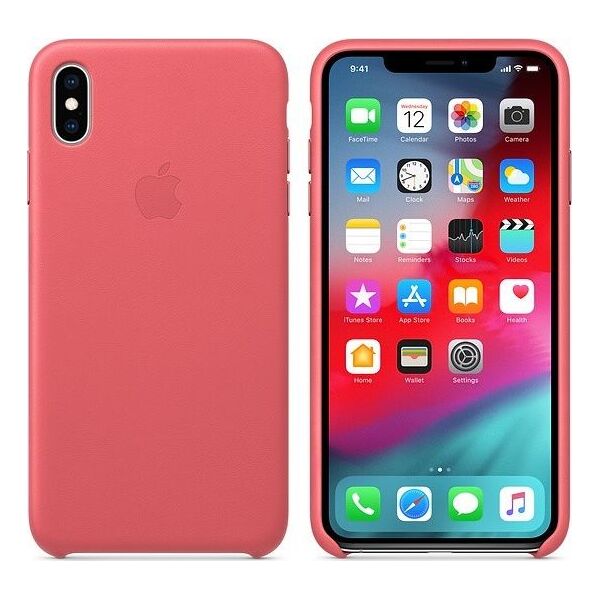 Apple Etui skórzane iPhone XS Max - zgaszony róż-MTEX2ZM/A