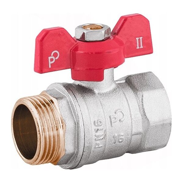 Perfexim Zawór kulowy wodny WZ DN25 motylek 1041 G1 WZ PN16 C DN25 [6/60]