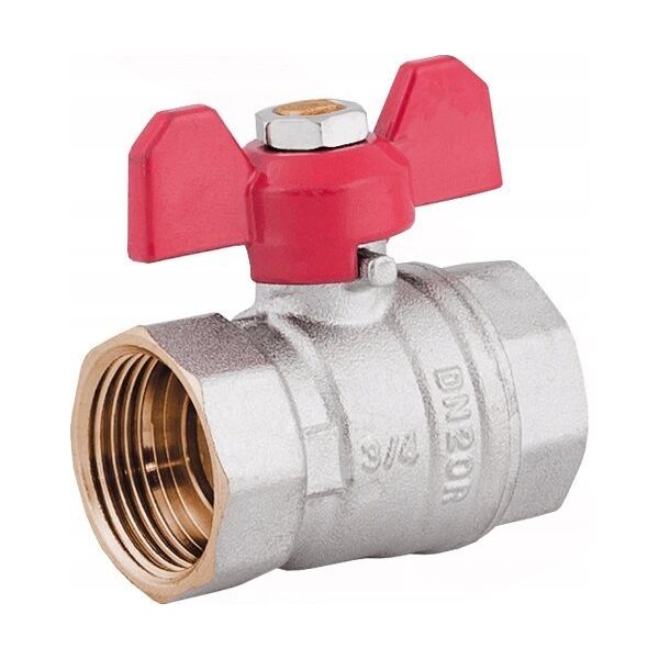 Perfexim Zawór kulowy wodny WW DN25 motylek 1041 G1 WW PN16 C DN25 [6/60]