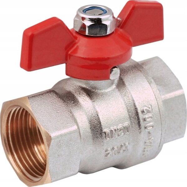Perfexim Zawór kulowy wodny WW DN25 motylek 1041 G1 WW PN16 C DN25 [6/60]