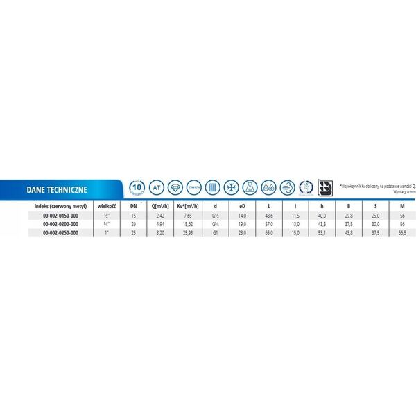 Perfexim Zawór kulowy wodny WW DN25 motylek 1041 G1 WW PN16 C DN25 [6/60]