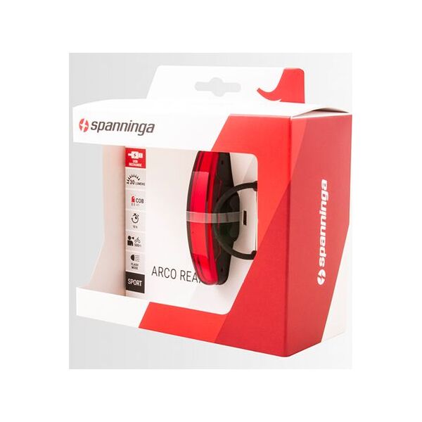 SPANNINGA Lampka tylna Arco XB 30 lumenów usb czarna (NEW)