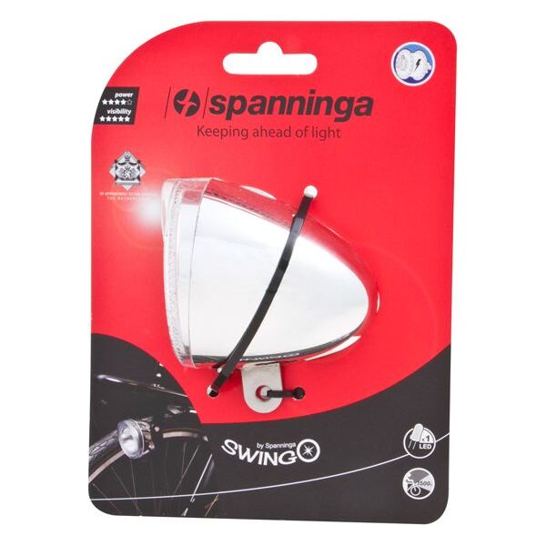 SPANNINGA Lampka przednia Swingo XDO 10luxów/ 50 lumenów pod dynamo chrom (SNG-H070309)