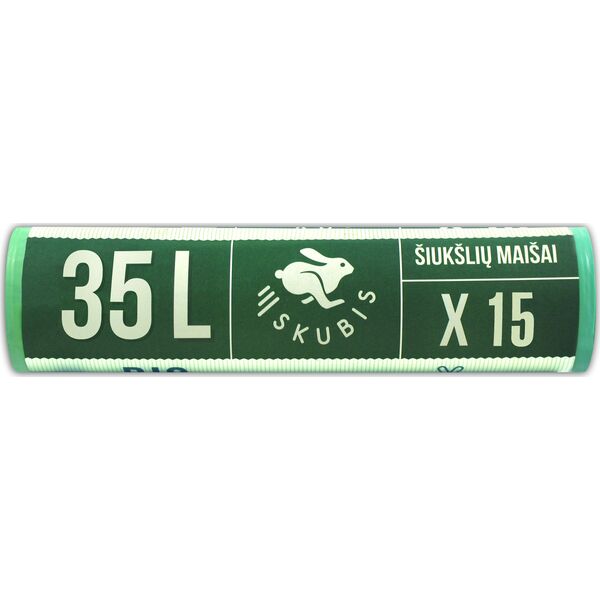 Skubis worki na śmieci BIO 35L, 15 sztuk (7626469)