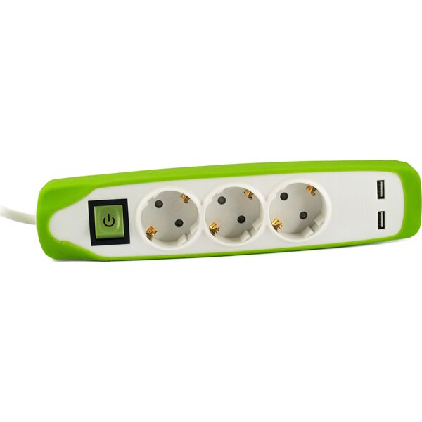 Listwa zasilająca Electraline Ilgiklis su jungikliu 3/2m