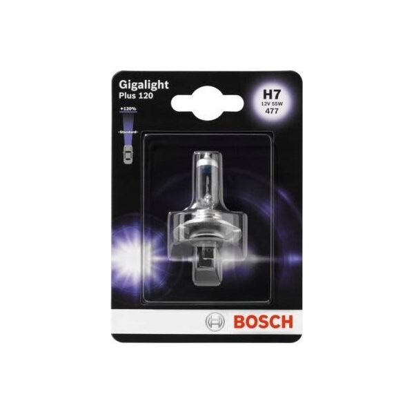 Bosch ŻARÓWKA H7 12V/55W PX26D +120% GIGALIGHT PLUS 120 1 SZT